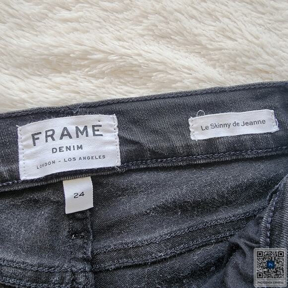 Frame Le Skinny De Jeanne Side Stripe Ankle Length Skinny Jeans - Picture 5 of 5